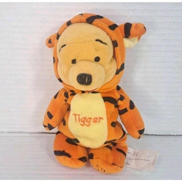 Disney Winnie the Pooh Plush Lot 8" Piglet Dragon, Tigger Pirate, Pooh as Tigger - Picture 7 of 15